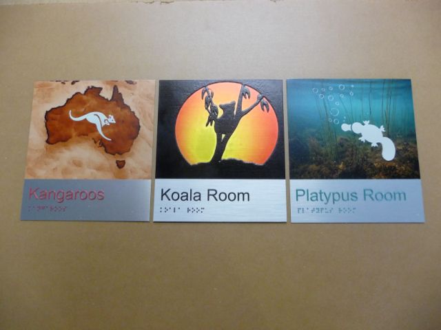Braille signage printing