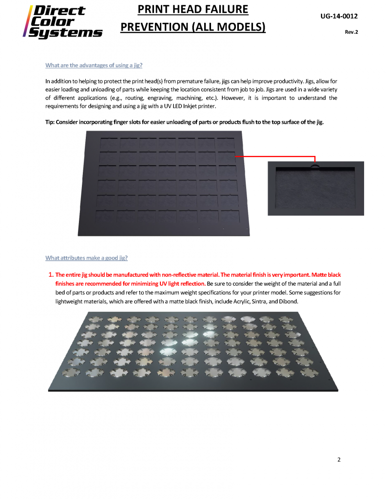 Image of printer finger slots for easier product unload