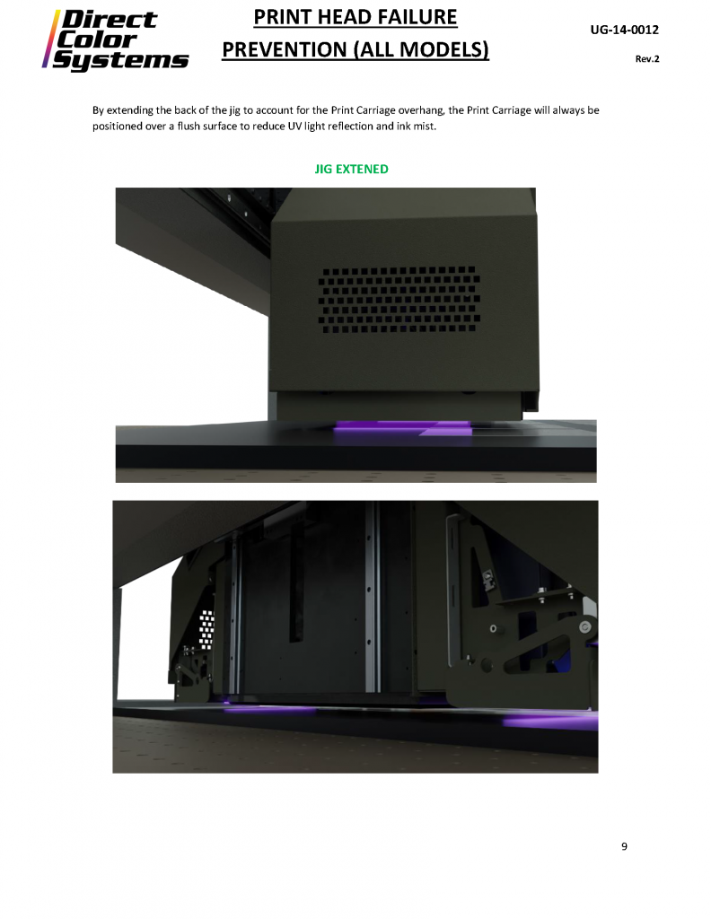 Two images of jig extended